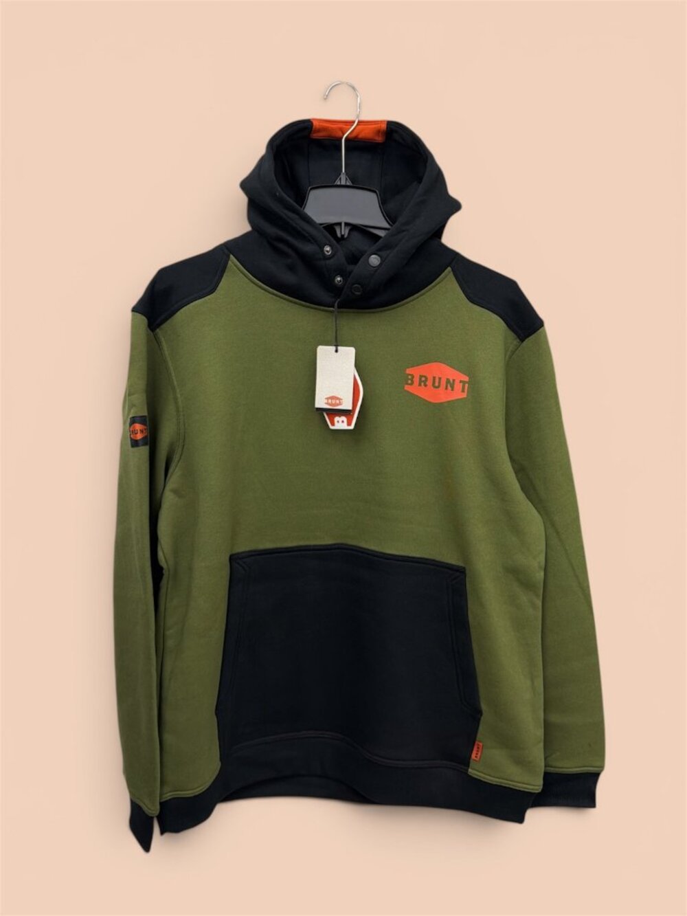 Green Brunt Shevlin Hoodie, XL Men's Work Sweater, Brand New